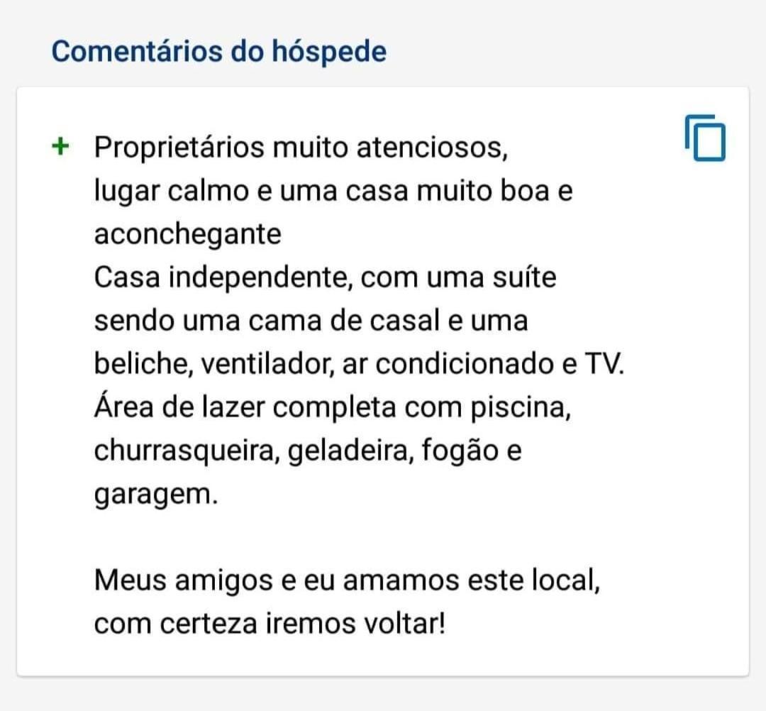 Casa vacanze Casa Temporada Nosso Recanto Piscina Aquecimento Solar *